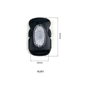 1"Plastic Side Release Buckle for Single Adjustable Belts Tactical Backpack Straps Webbing MA-008