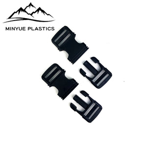 Plastic Buckle Accessories Webbing Arc & Flat Buckles for Backpack Straps Belts Hiking Camping Bags MA-017