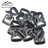 Hot Sale Plastic Side Release Buckle Clasps Webbing Dual Adjustable Arched Buckles for Outdoor Paracord Bracelet Backpacks Camping Kits Luggage Accessory MA-009