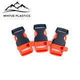 Survival Whistle Buckle Plastic Curved Side Release Buckles For Paracord Bracelet Backpack Accessories Parts MA-010