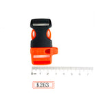 Survival Whistle Buckle Plastic Curved Side Release Buckles For Paracord Bracelet Backpack Accessories Parts MA-010