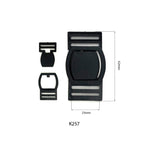 Black Side Release Buckle Lanyard Lariat For Neck Strap Mobile Cell Phone Card ID Badge Holder Camera Strap Buckle MA-004