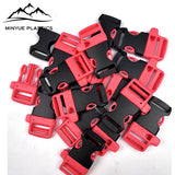 Survival Whistle Buckle Plastic Curved Side Release Buckles For Paracord Bracelet Backpack Accessories Parts MA-010
