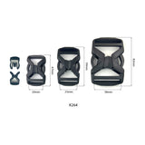 Hot Sale Plastic Side Release Buckle Clasps Webbing Dual Adjustable Arched Buckles for Outdoor Paracord Bracelet Backpacks Camping Kits Luggage Accessory MA-009